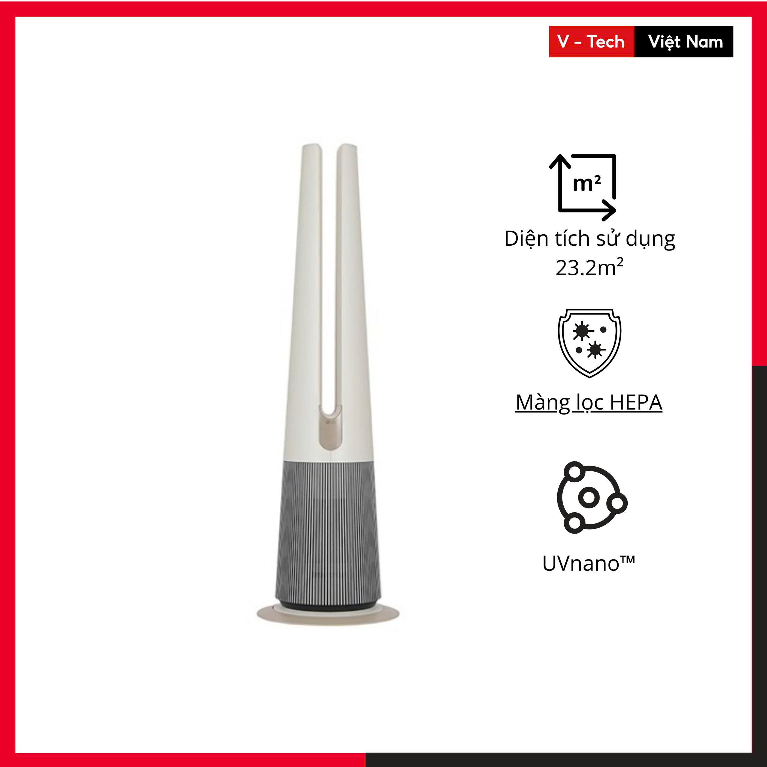 Quạt lọc khí PuriCare AeroTower Hit Công nghệ UVnano™