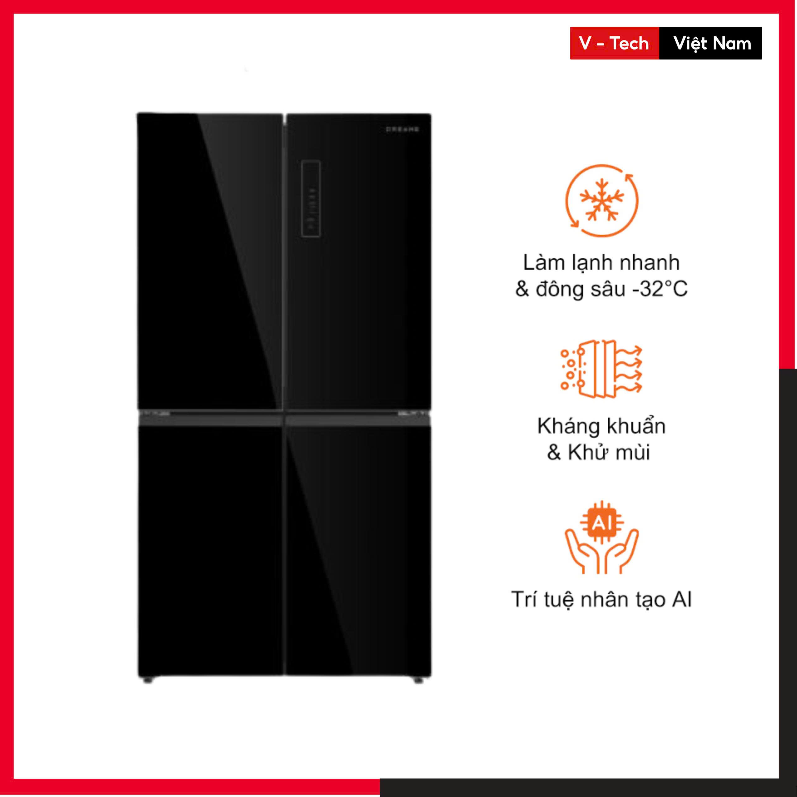 Tủ lạnh 4 cánh Dreame C-Fresh 600L – Hàng Chính Hãng